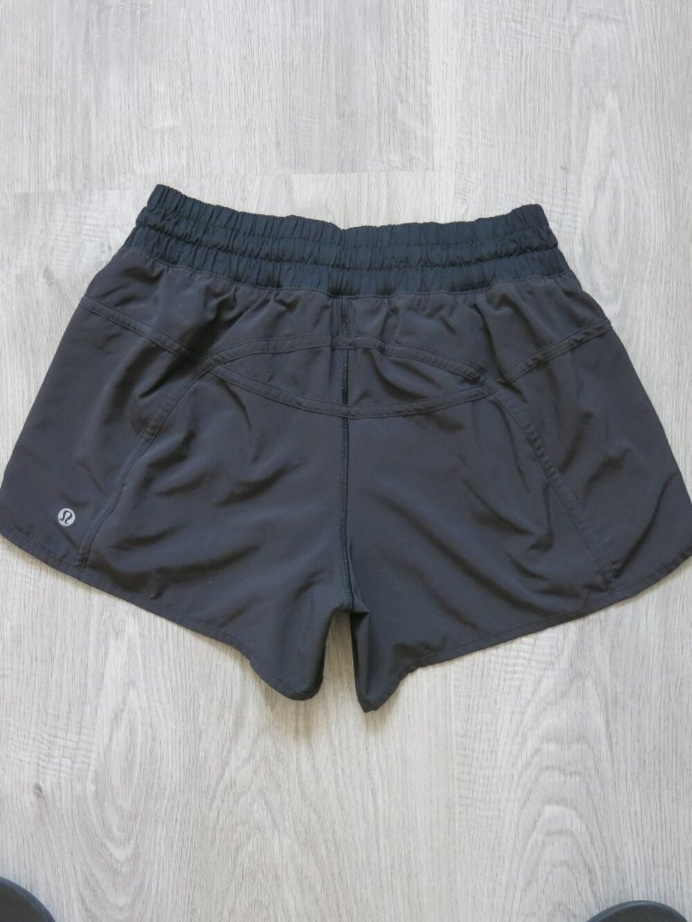 Lululemon Athletica Black Tracker Short - Size 8